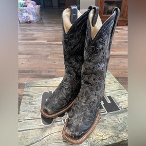 Black corral boots…